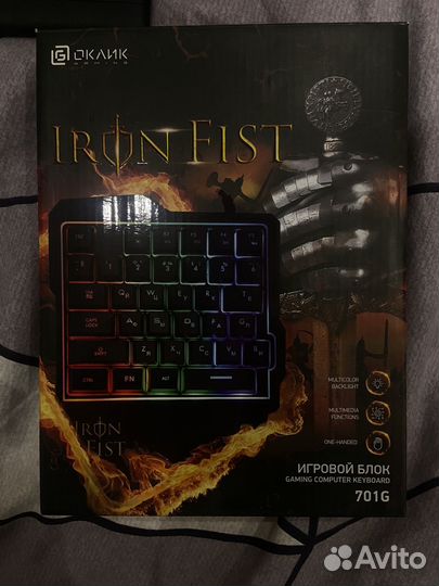 Игровой блок Oklick 701G iron fist, USB