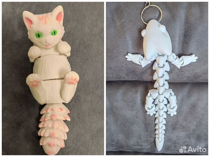 Брелок для ключей и сумок. 3Д игрушка раскраска