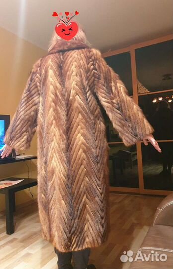 Шуба норковая из кусочков