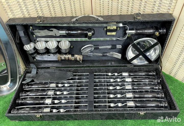 Шашлычный набор в кейсе. Новый
