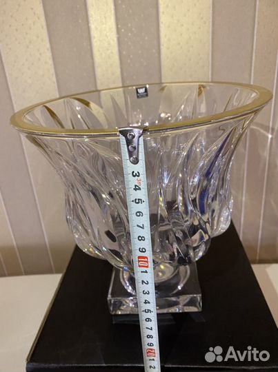 Ваза чешский хрусталь