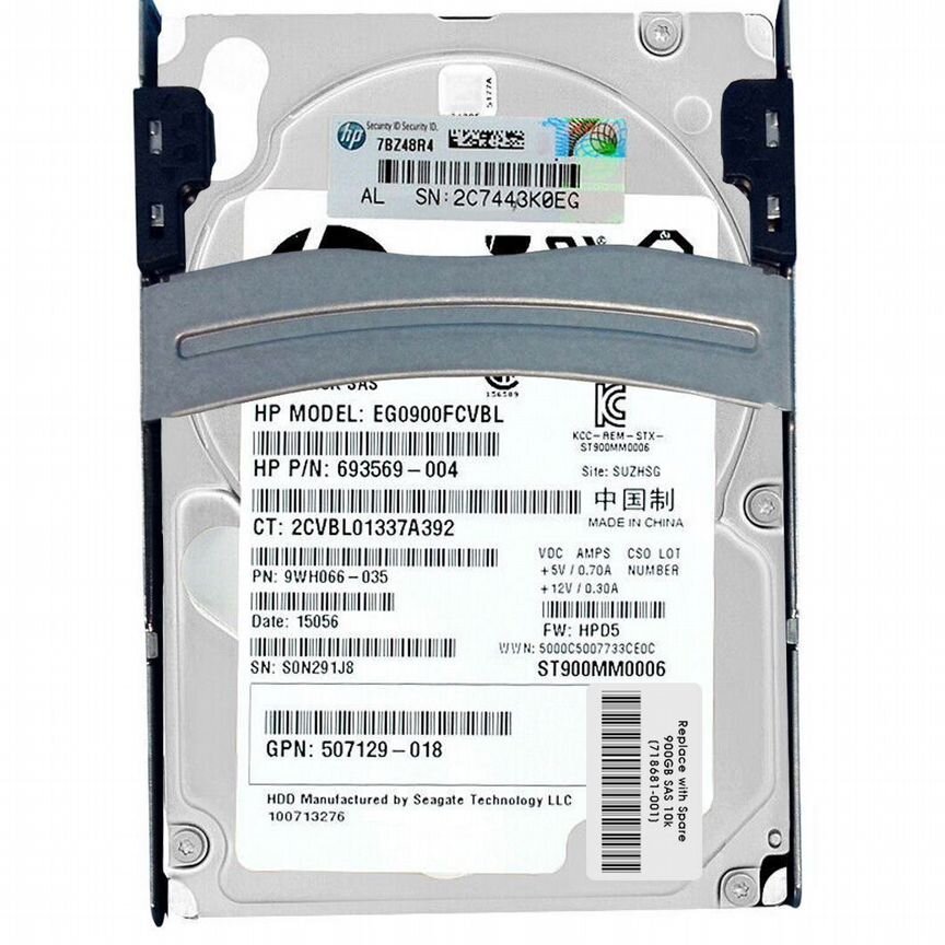 [718681-001] Жесткий Диск Hp 900gb Sas 2,5" Hdd 718681-001