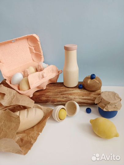 Игровой набор из дерева 