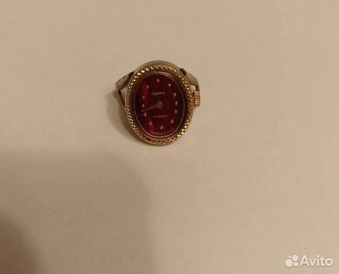 Часы-кольцо. Чайка. ссср. 17 камней