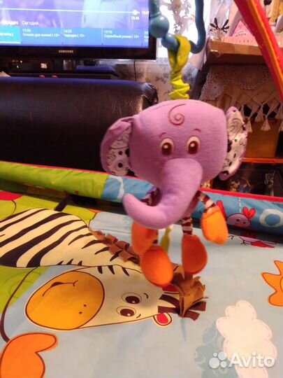 Развивающий коврик tiny love разноцветное сафари