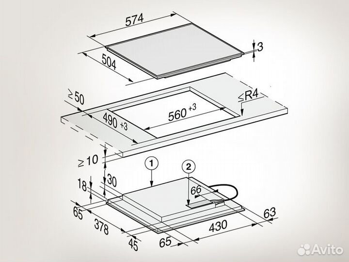 Miele Панель конфорок KM7201 FR