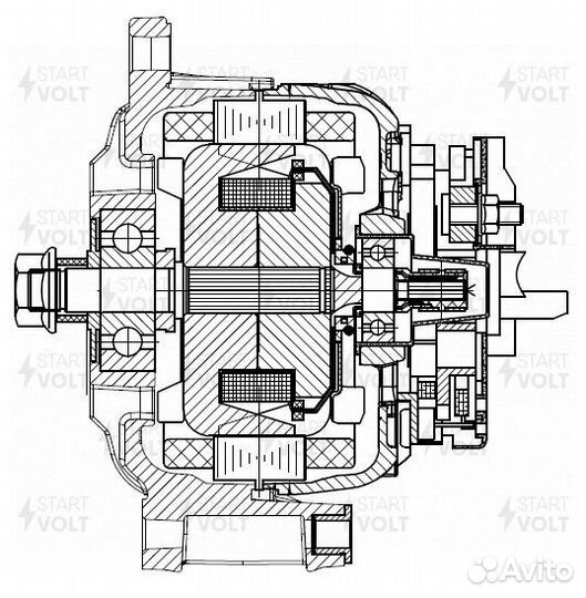Генератор для а / м man tgs (07) / tgx (07) / tga