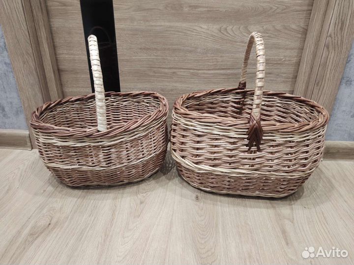 Плетеные корзины из лозы