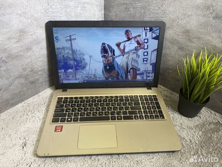 Шустрый ноутбук asus на 4 ядра