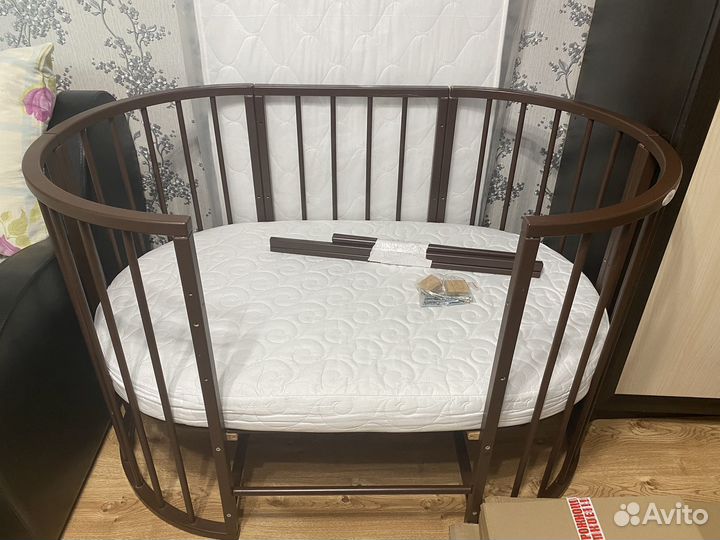 Кроватка-трансформер бук 8 в 1 minky moon