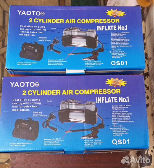 Компрессор автомобильный 12v/85 лит/мин