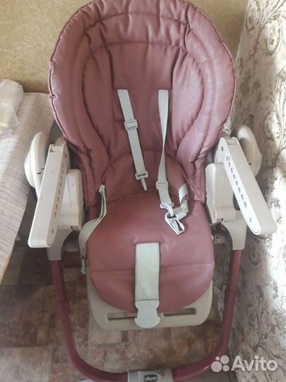 Стульчик для кормления chicco polly magic