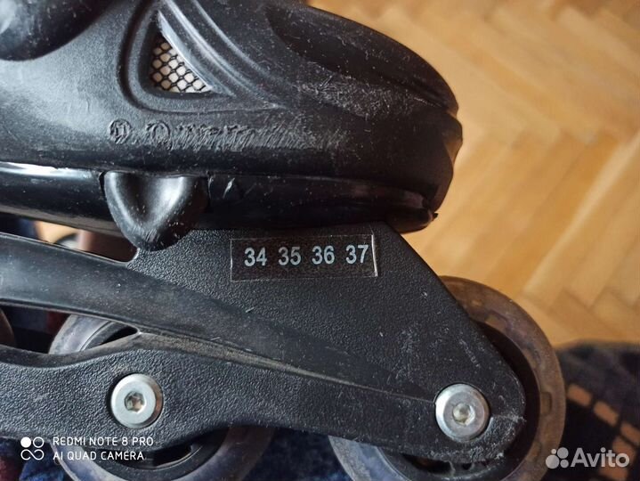 Роликовые коньки раздвижные 34-37