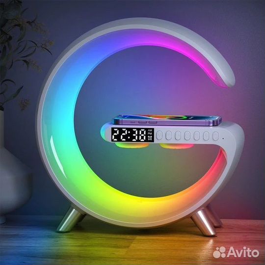 Беспроводное зу SMART light sound 15W+подсветка