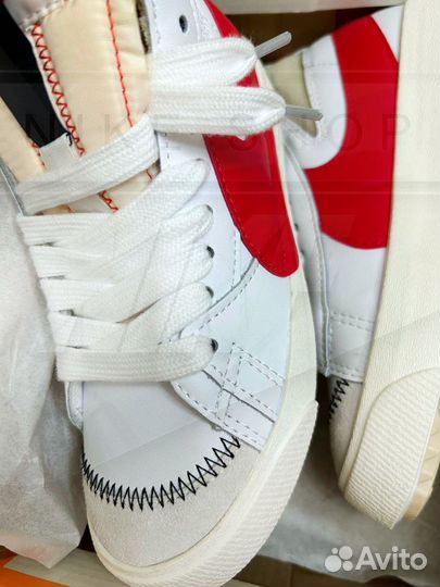 Кеды Nike Blazer Mid 77 Jumbo White Red