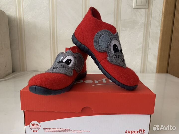 Фетровые ботиночки Happy от Superfit, 27 размер