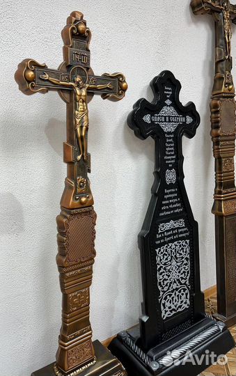 Крест из камня на могилу