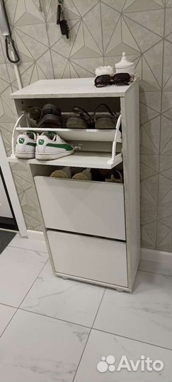 Обувница белая лофт