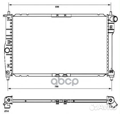Радиатор системы охлаждения 53253 NRF