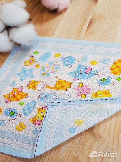 Носовые платки детские 20x20 10 штук набор