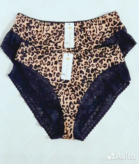 Трусы женские леопардовые большие размеры
