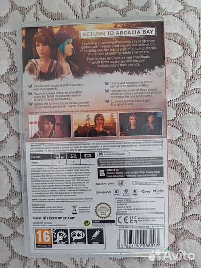 Life is strange nintendo switch