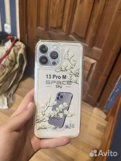 Чехол на iPhone 13 pro max прозрачный