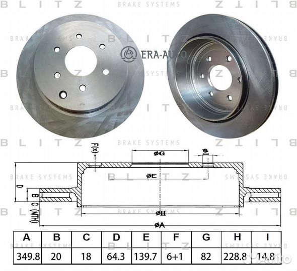 Blitz BS0605 Диск тормозной