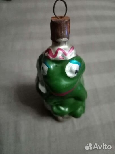 Лягушка царевна новогодняя игрушка СССР