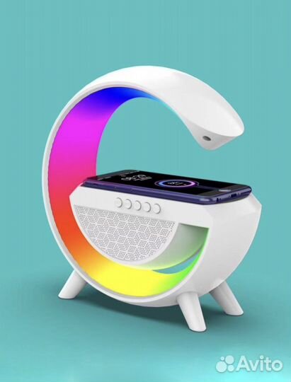 Колонка блютуз светильник лампа беспроводная