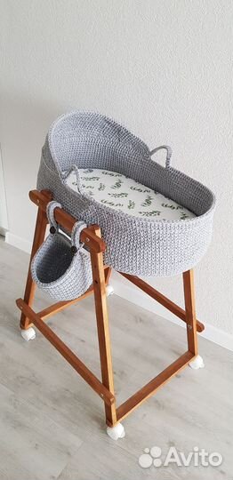 Вязанные люльки для новорождённых и кукол на заказ