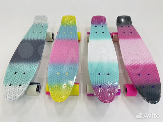 Скейтборд пластиковый multicolor 22