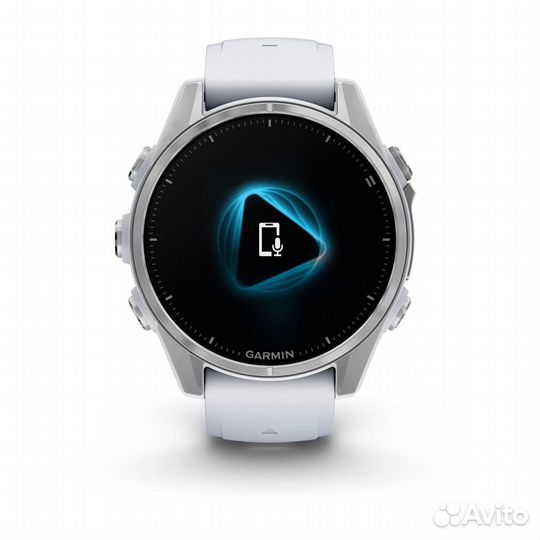 Fenix 8 43mm Amoled Silver with Whitestone Silicon