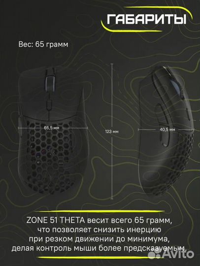 Игровая мышь zone 51 Theta
