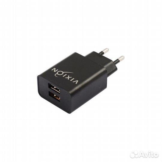 Блок питания vixion L7c 2xUSB 2.1A+Type-C черный