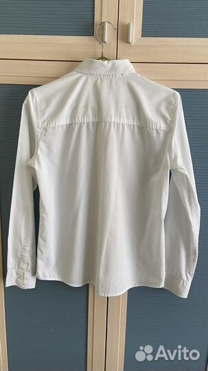 Рубашка FUN DAY на мальчика дл.рукав, белая р.158