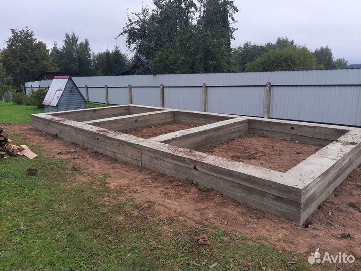 Фундаменты монолитные плиты