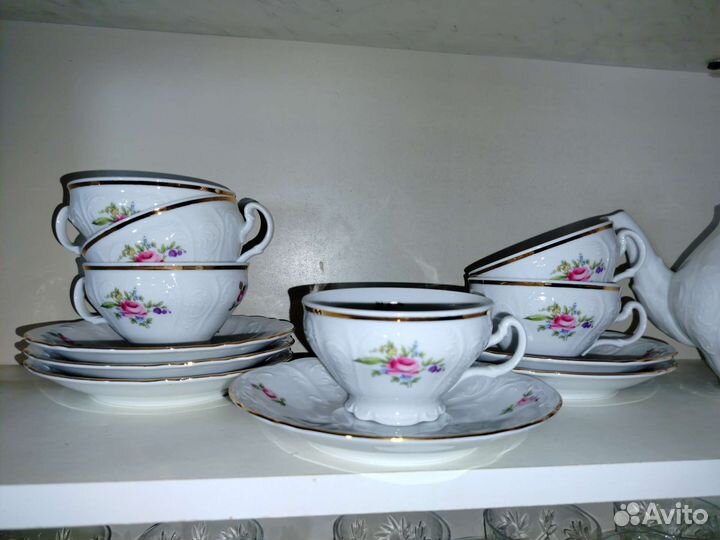 Чайный сервиз bernadotte из чешского фарфора
