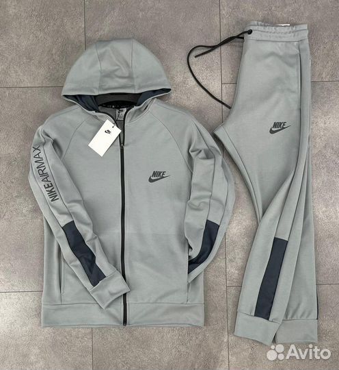 Спортивный костюм Nike Air Tech S-XL серый мужской