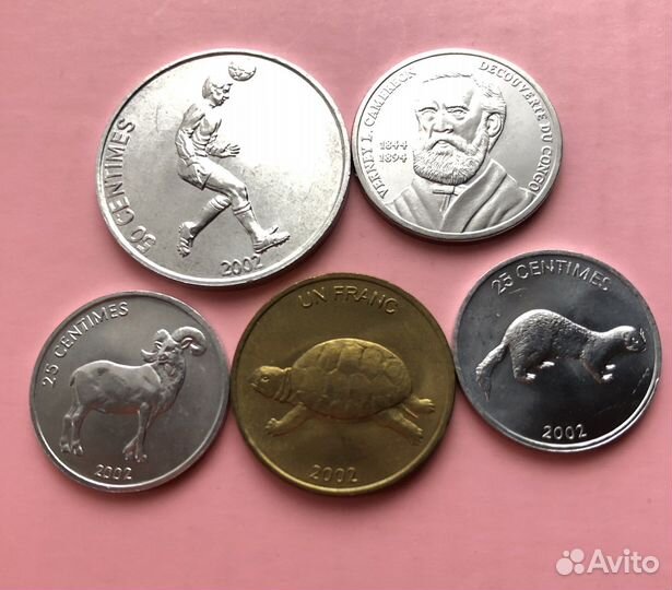 Набор монет Конго