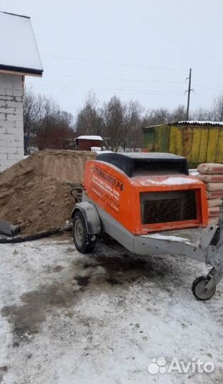 Полусухая стяжка полов в офисе