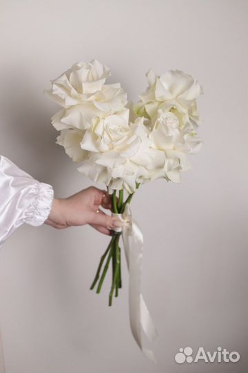 Букет невесты свадебный из французских роз