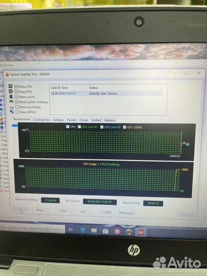 Hp EliteBook Core i3-6100 с новым Акб и SSD