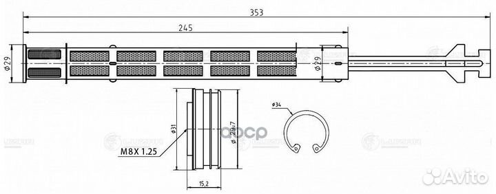 Осушитель конд. для а/м Mercedes-Benz Vito/Vian