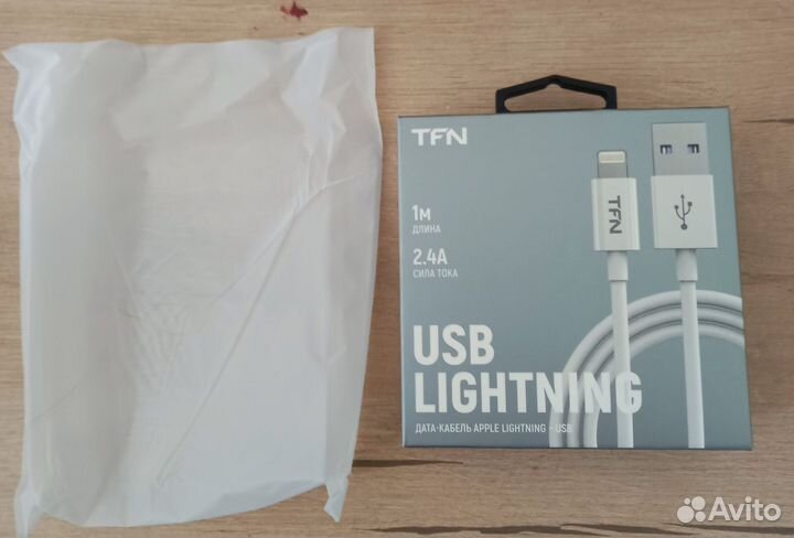 Кабель apple lightning USB 1м новый