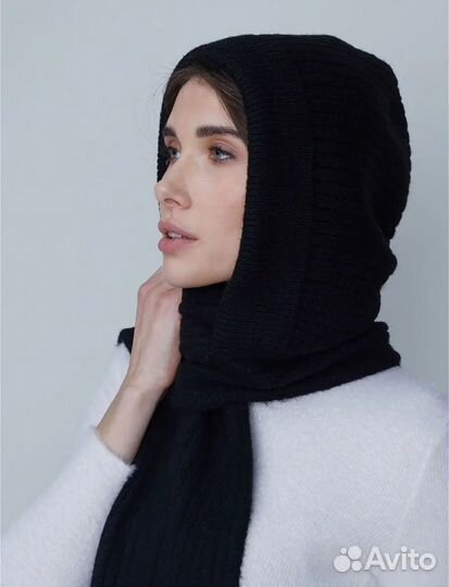 Капор с шарфом FortiKnitwear новый