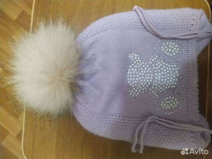 Шапка зимняя для девочки 2 года