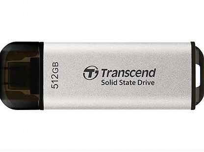 Transcend External SSD USB-C 512GB TS512gesd300S ESD300 серебристый