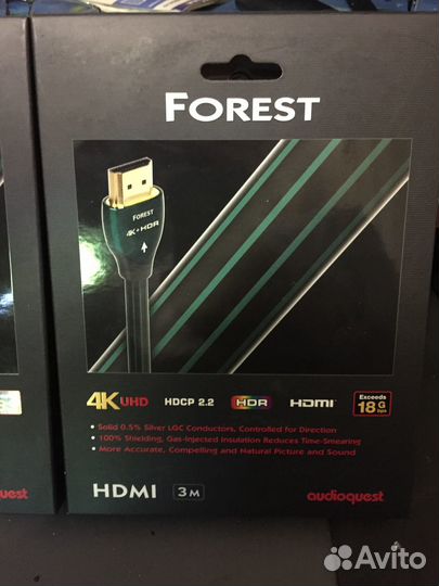 Hdmi-кабель AudioQuest forest-1.5м,3м