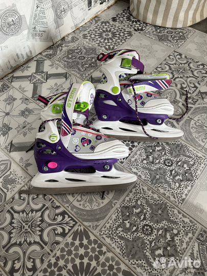 Коньки детские раздвижные 30-33